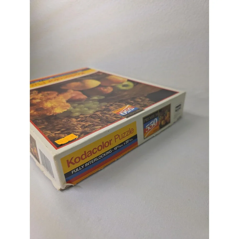 Vintage Kodacolor 550 Piece Jigsaw Puzzle Fruits of Autumn, Complete Premium